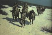 Frederic Remington Trail of the Shod Horse (mk43) oil painting on canvas
